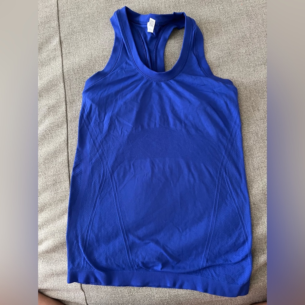 athleta blue tank top